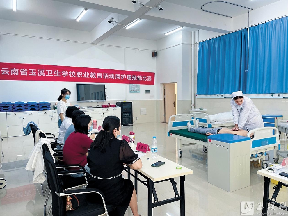 医护技能竞赛现场。