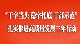 “干字当头 稳字托底 干部示范” 扎实推进高质量发展三年行动